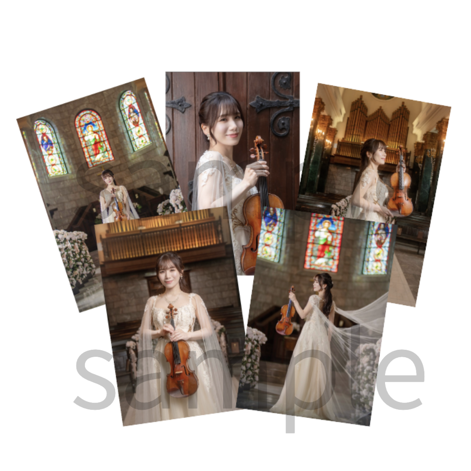 オリジナルブロマイド5枚セット(ホワイトドレス)