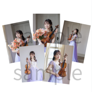 オリジナルブロマイド5枚セット(パープルドレス)