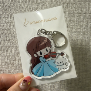 ONEちゃんとペアアクリルキーホルダー（ブルードレス)